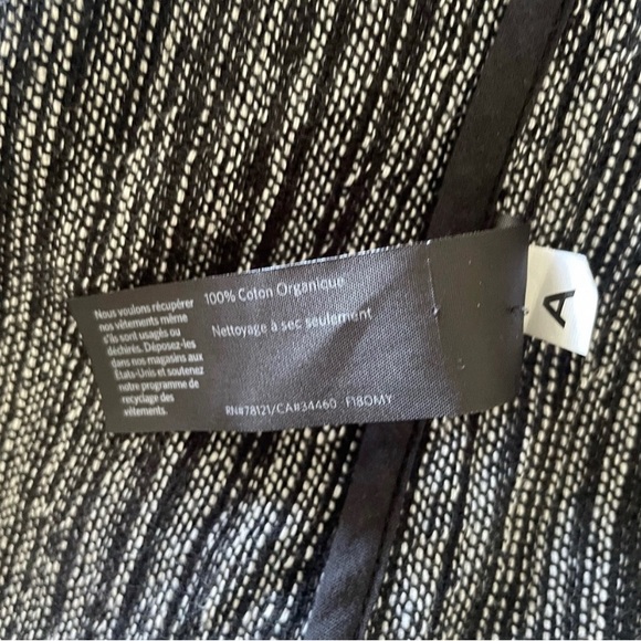 EILEEN FISHER hazy blocks organic cotton shawl jacket Great Autumn Weather - Picture 9 of 10